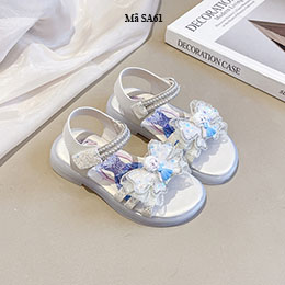 Giày cho bé gái 2-11 tuổi công chúa elsa quai kim sa - SA61